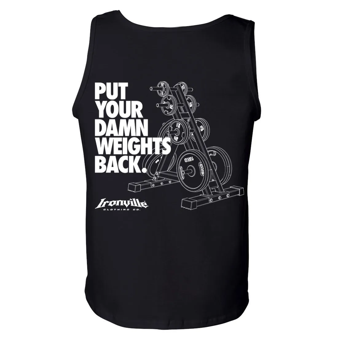 Ironville DAMN WEIGHTS Standard Cut Gym Tank Top