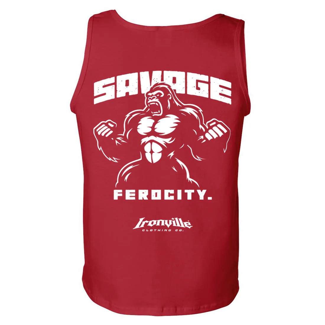 Ironville SAVAGE FEROCITY Standard Cut Gym Tank Top
