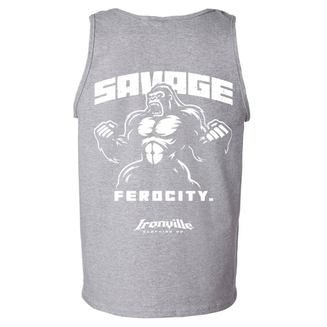 Ironville SAVAGE FEROCITY Standard Cut Gym Tank Top