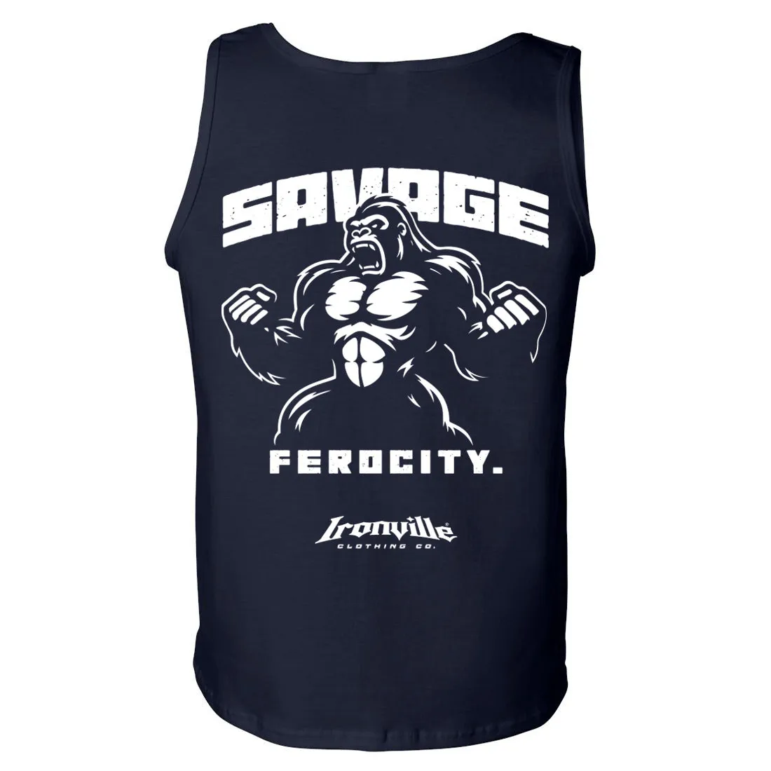 Ironville SAVAGE FEROCITY Standard Cut Gym Tank Top