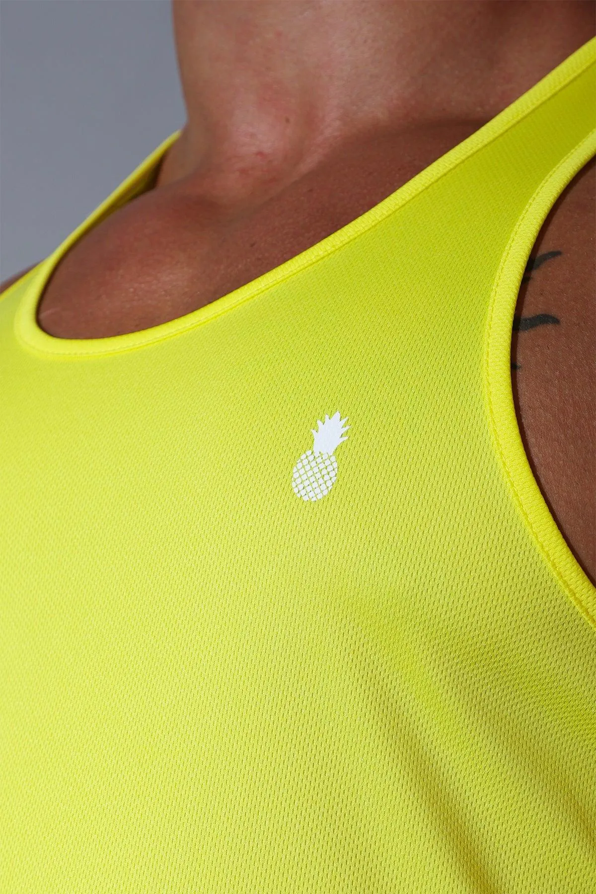 JJ Cool-Dry Gym Stringer - Lemon Yellow