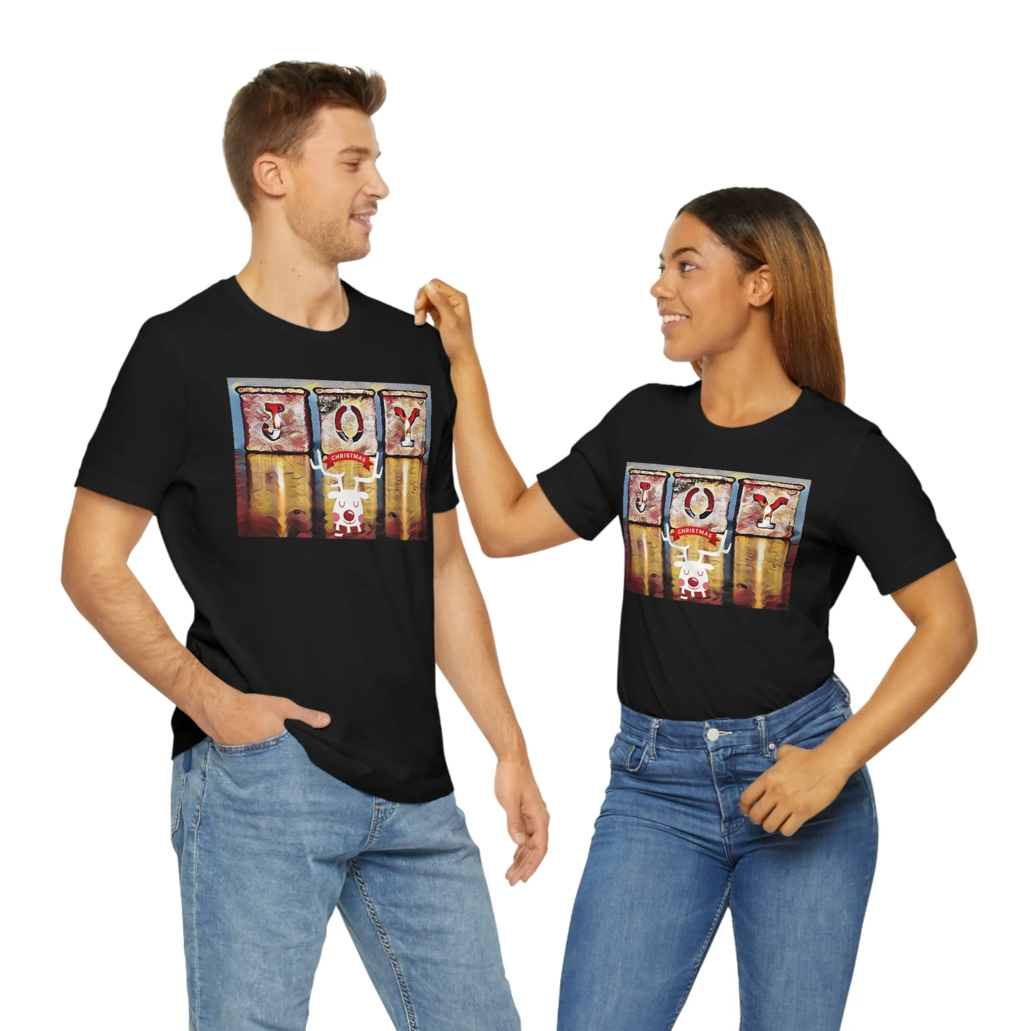 Joy & Merry Christmas Short Sleeve Tee