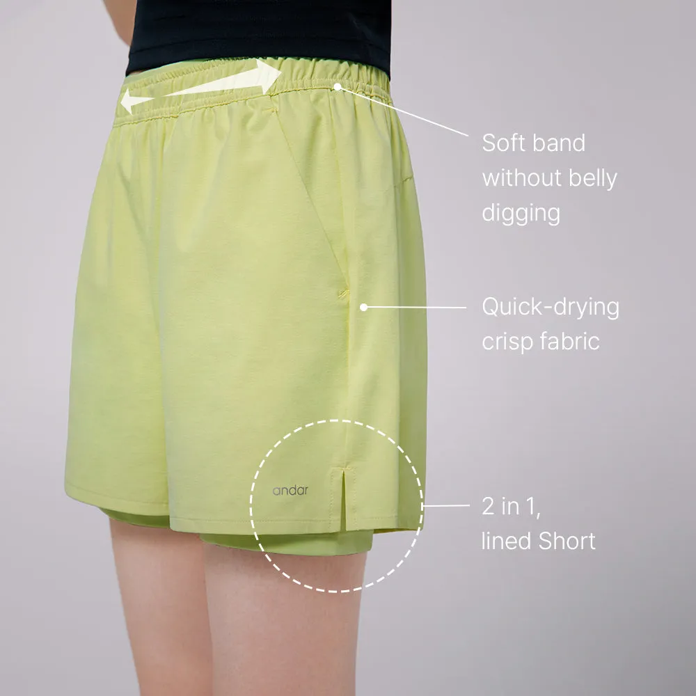Junior Airst 2 in 1 Shorts (for Girls)