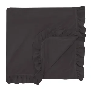 KicKee Pants Solid Midnight Ruffle Toddler Blanket