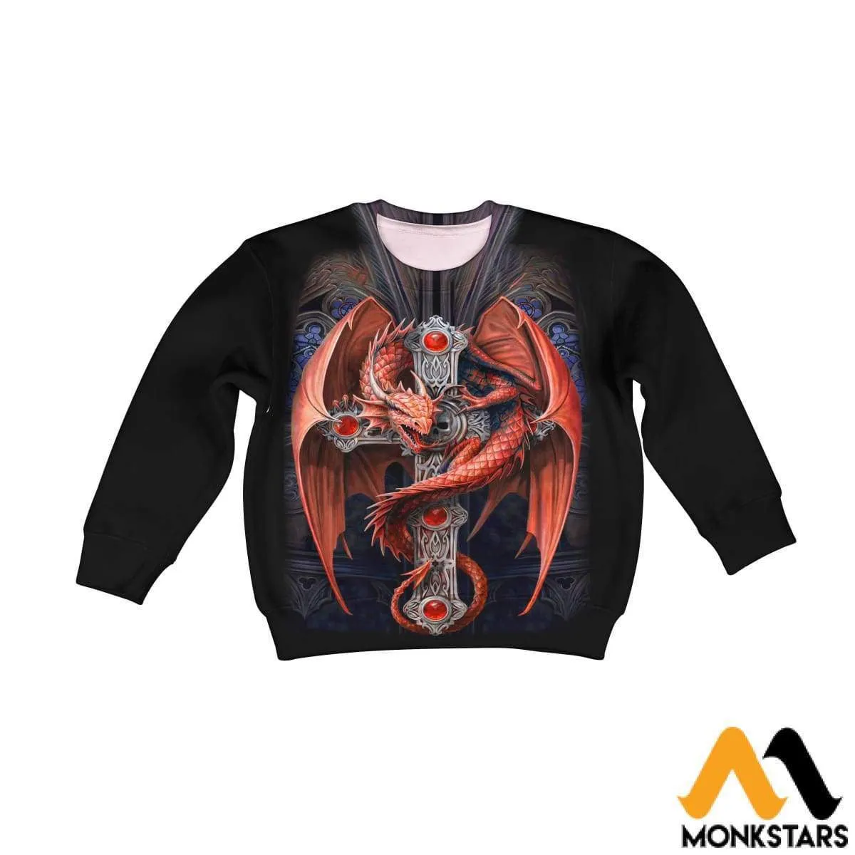 Kid 3D Red Dragon Shirts And Shorts Tshirt Sweatshirt T shirt