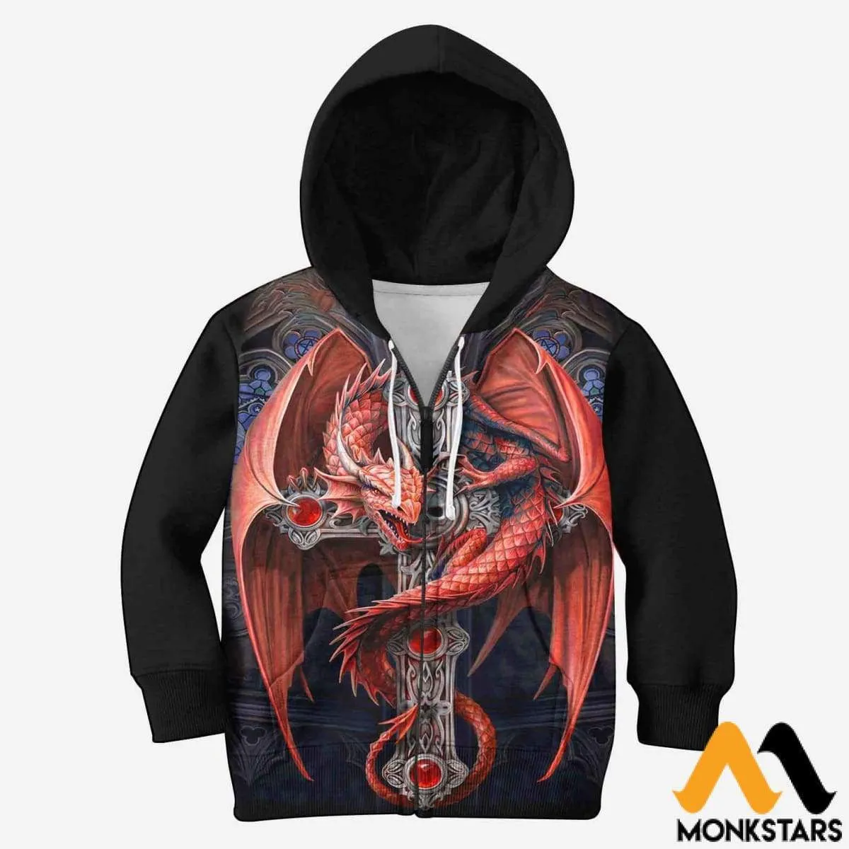 Kid 3D Red Dragon Shirts And Shorts Tshirt Sweatshirt T shirt