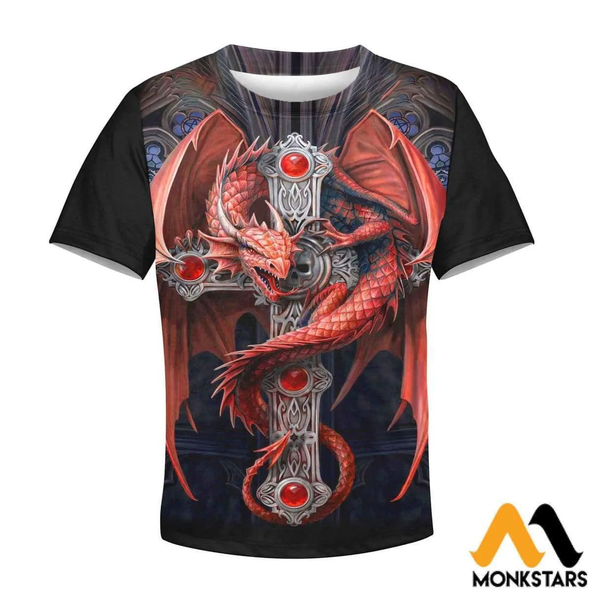 Kid 3D Red Dragon Shirts And Shorts Tshirt Sweatshirt T shirt