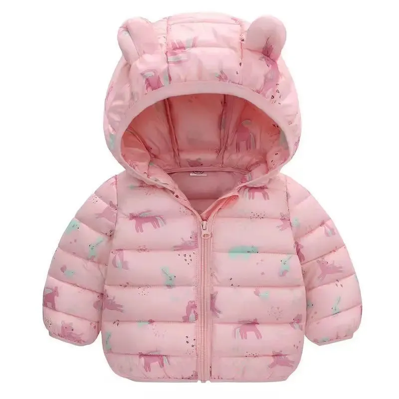 Kids Down Long Outerwear Winter Autumn Teen Cotton Clothes