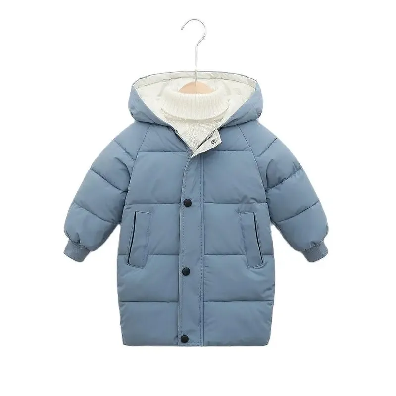Kids Down Long Outerwear Winter Autumn Teen Cotton Clothes