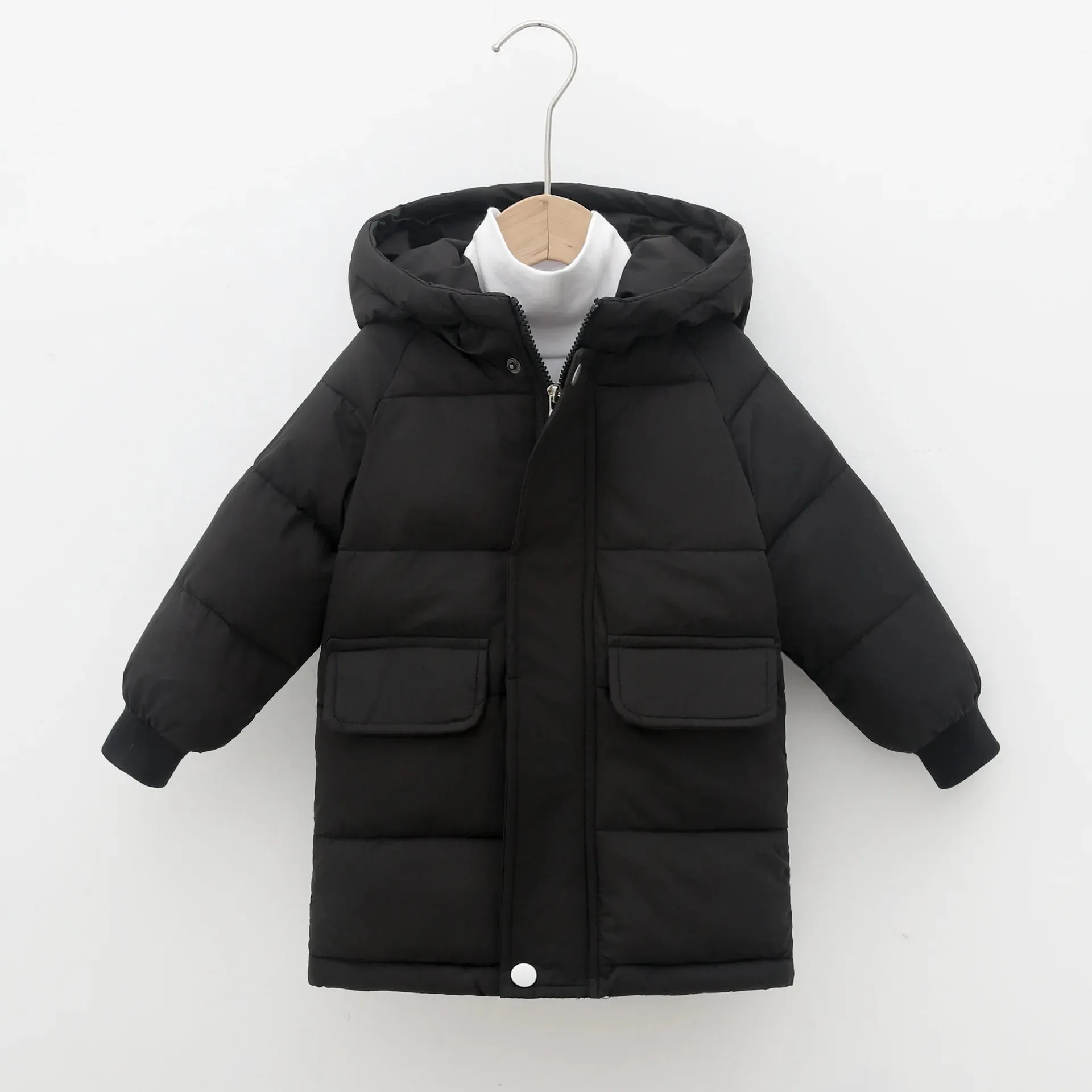 Kids Down Long Outerwear Winter Autumn Teen Cotton Clothes