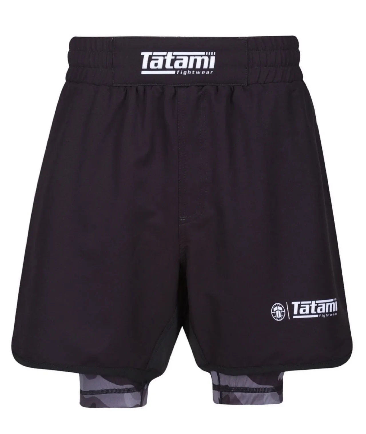 Kids Renegade Hybrid Shorts - Black & Grey