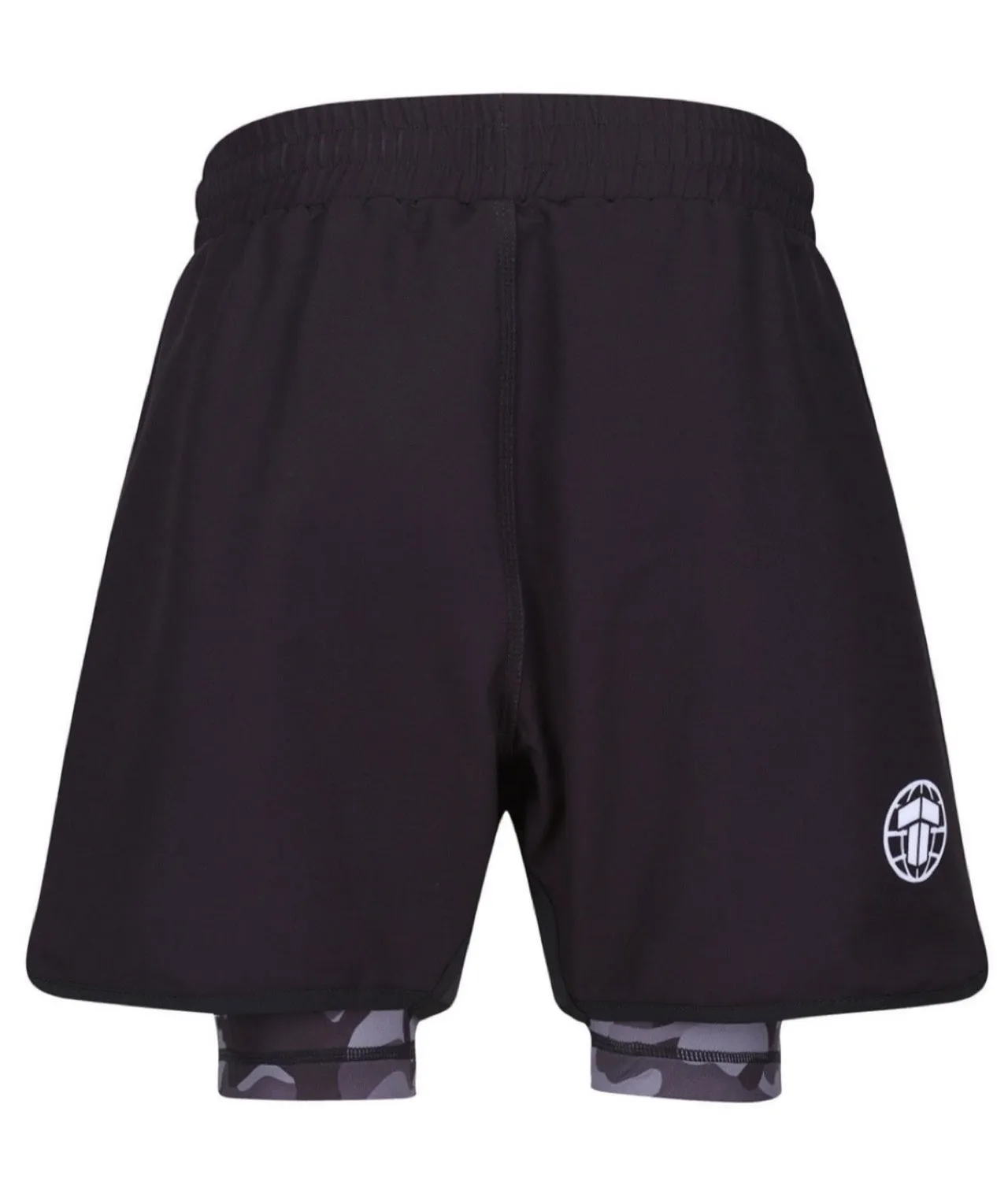 Kids Renegade Hybrid Shorts - Black & Grey