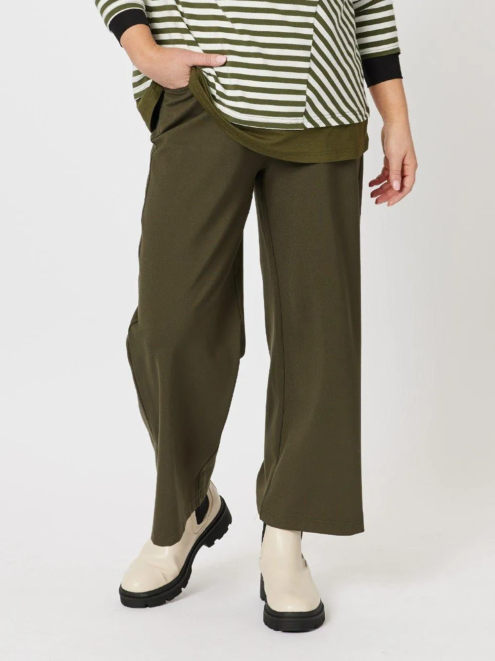Kimmy Ponti Wide Leg Pant