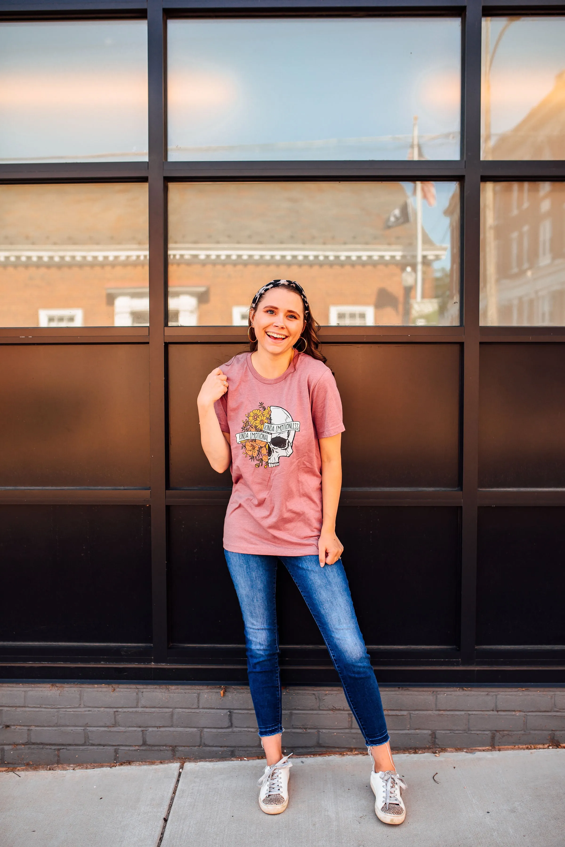 Kinda Emotional Kinda Emotionless © Unisex Top (Heather Mauve)