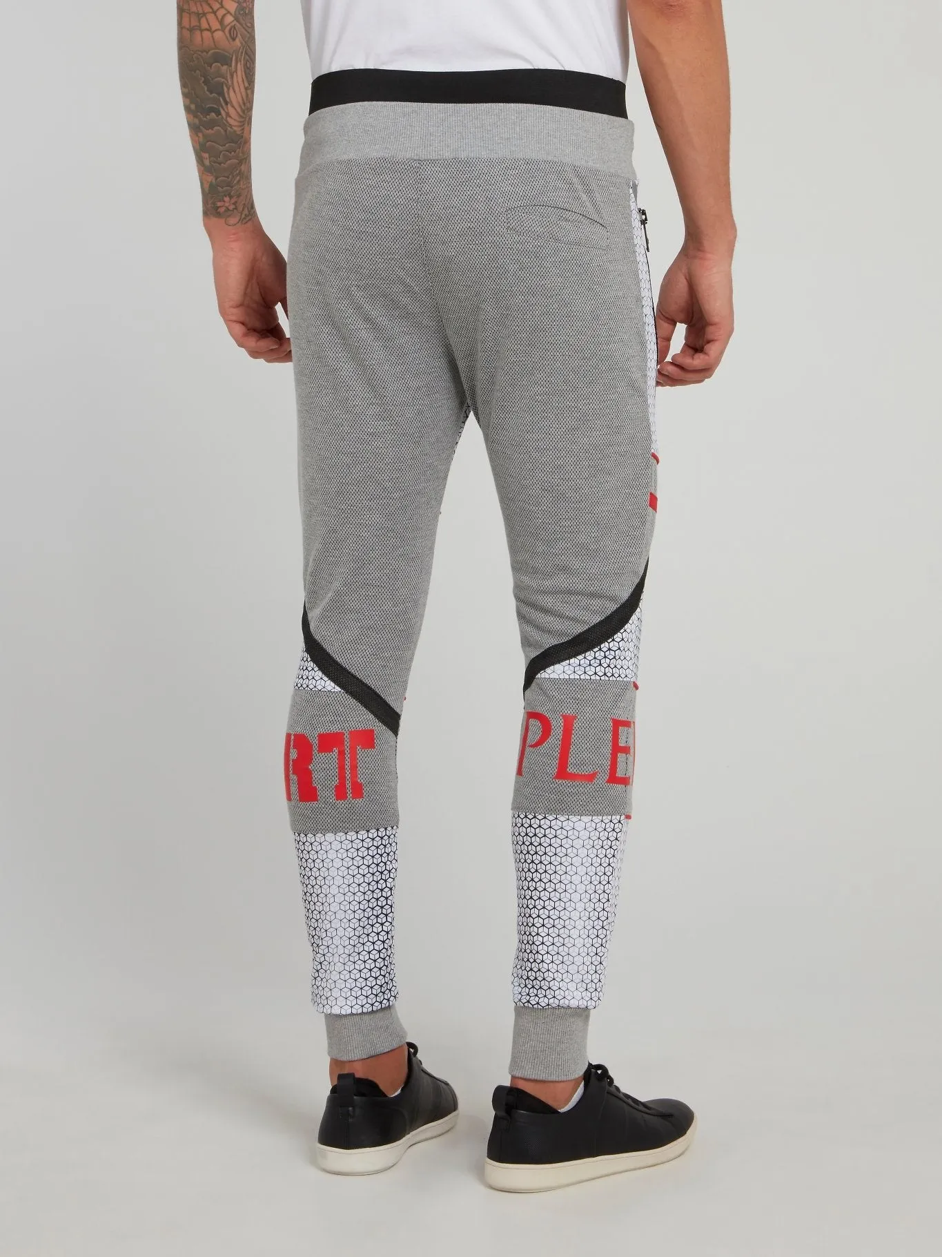 Klaas Grey Geometric Jogging Trousers