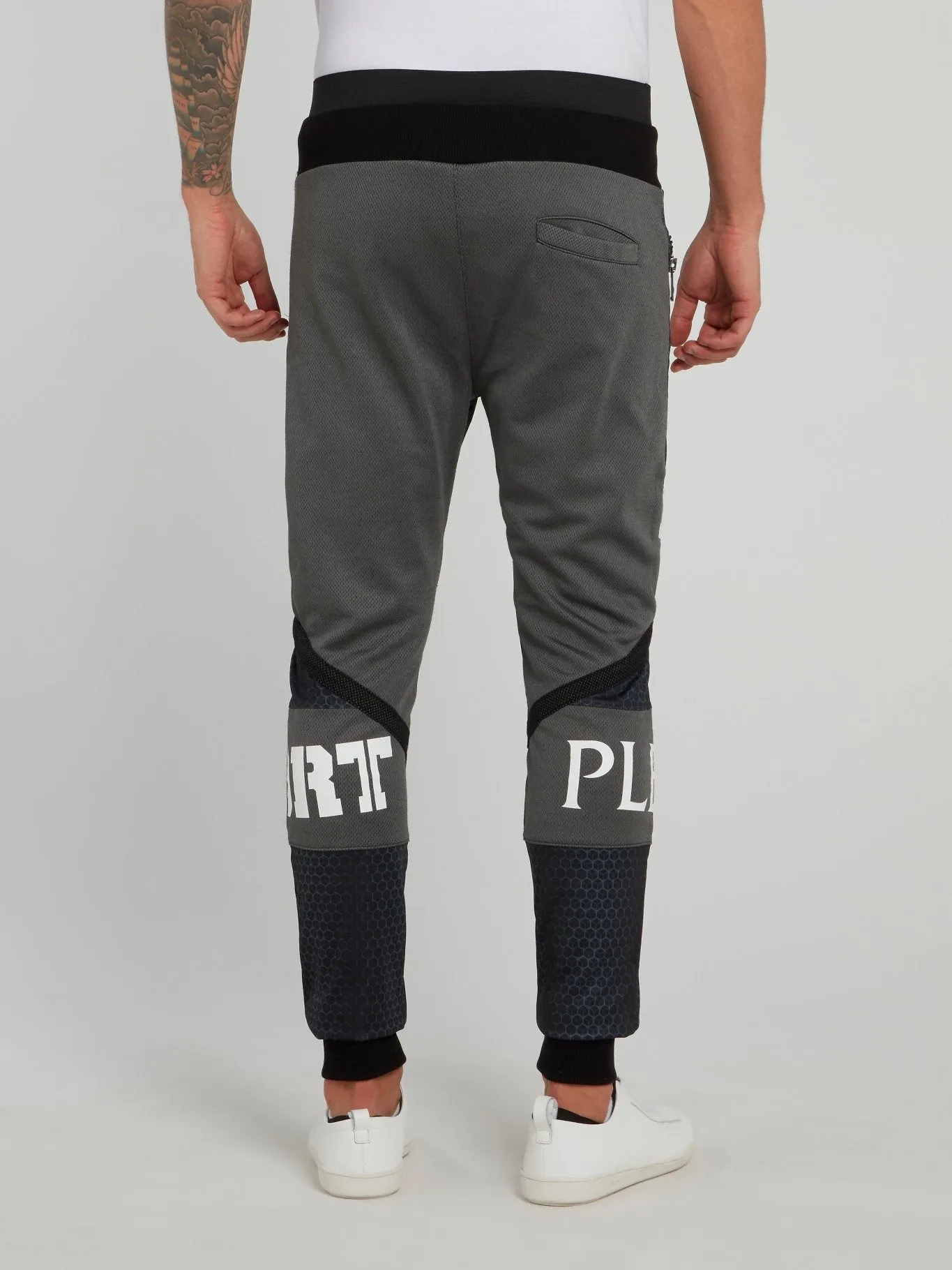 Klaas Navy Geometric Jogging Trousers