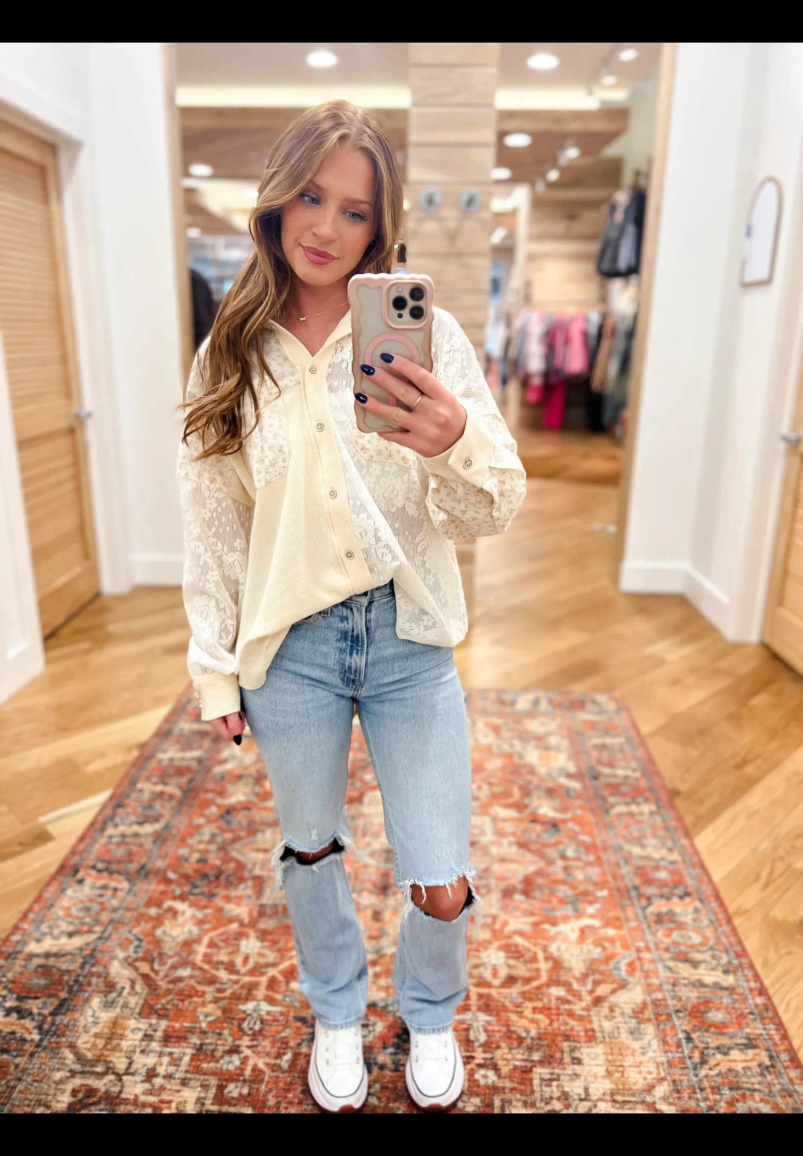 Laced in Bliss Yellow Top