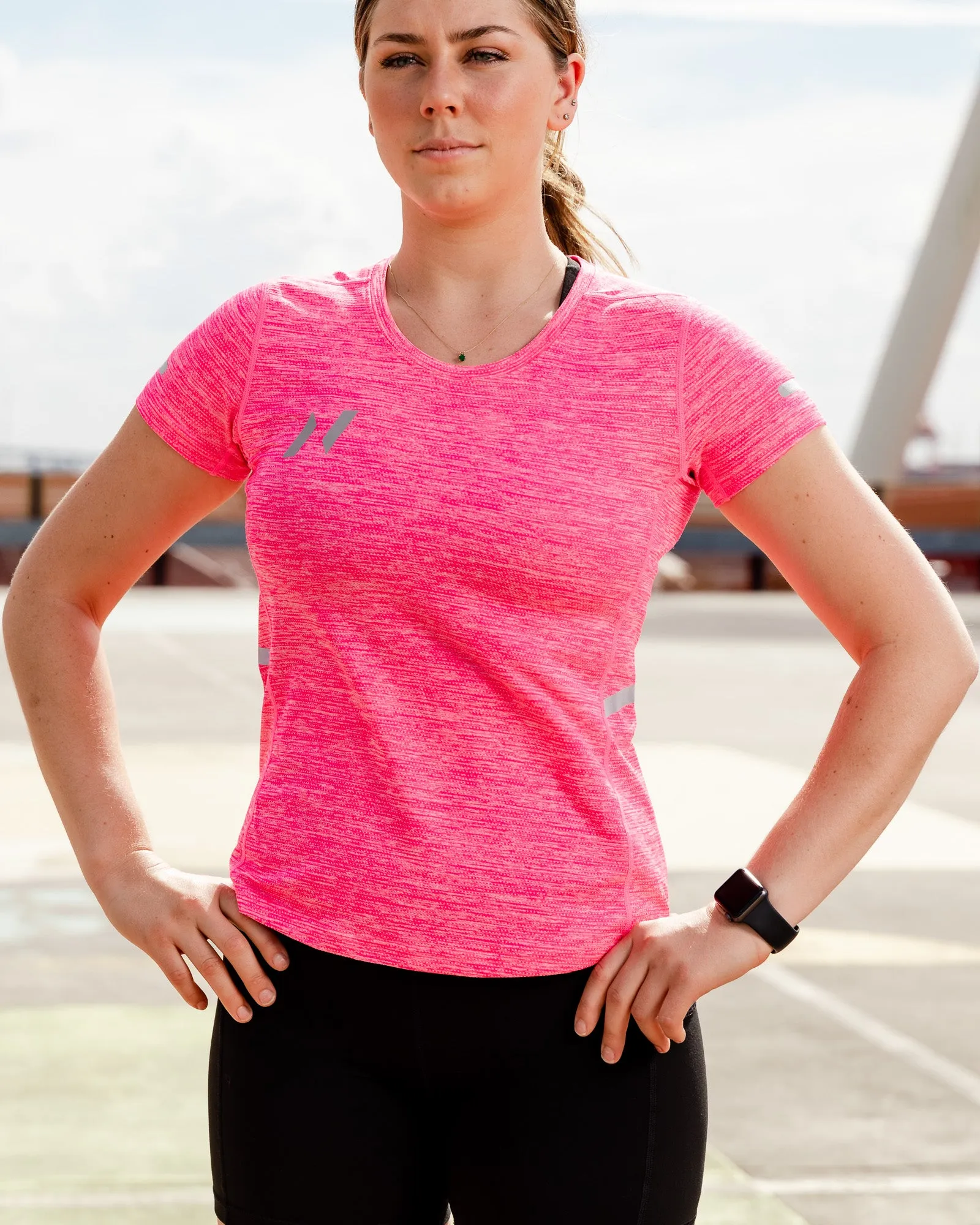 Ladies "CoolTech" Pink Run Shirt