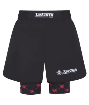 Ladies Refine Hybrid Shorts - Red