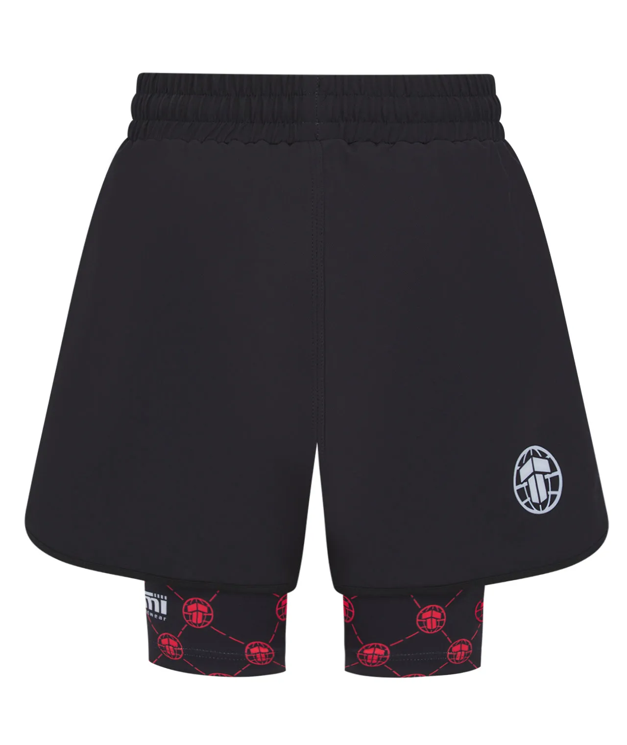 Ladies Refine Hybrid Shorts - Red