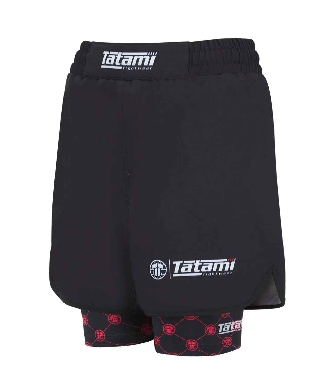 Ladies Refine Hybrid Shorts - Red