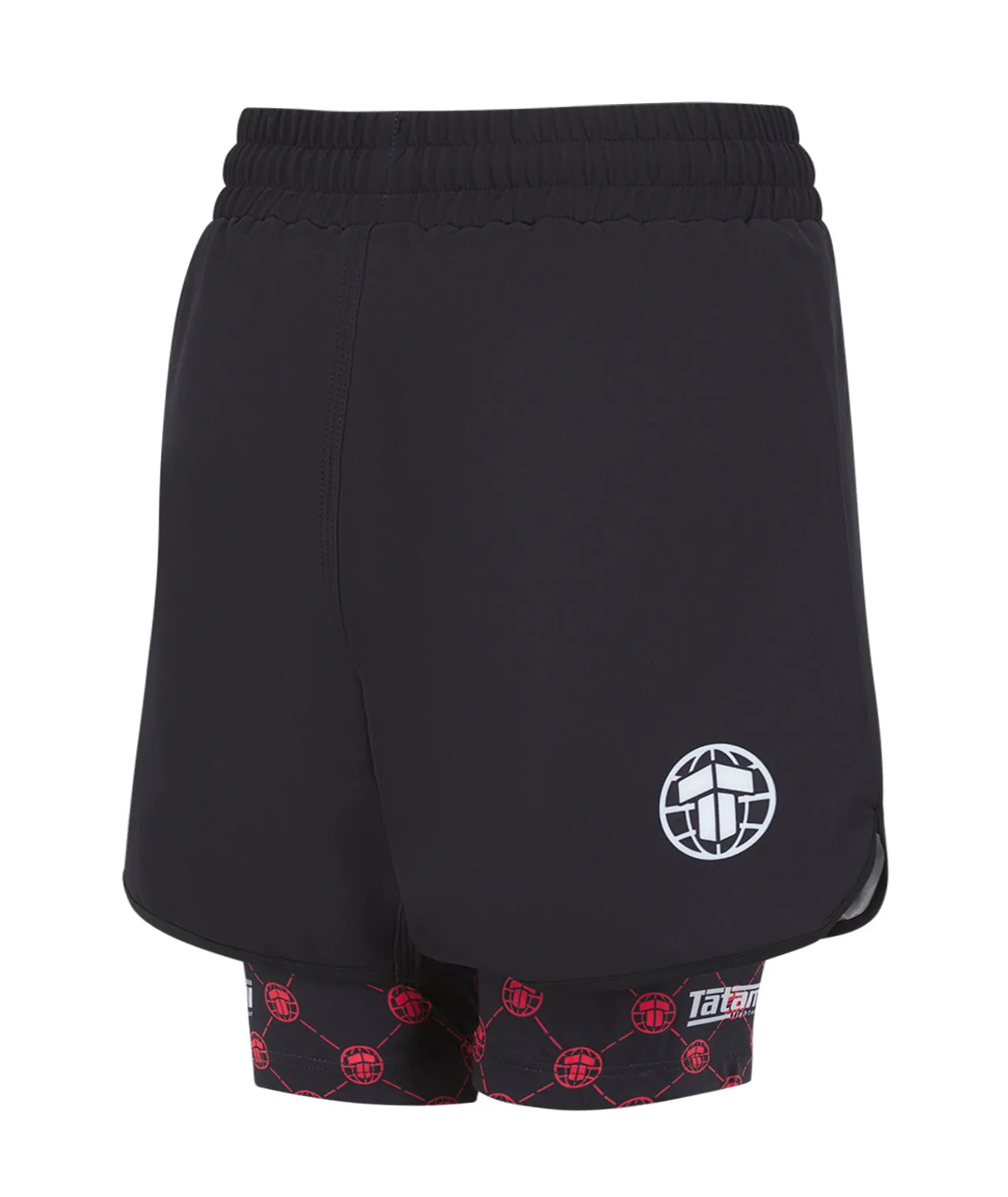 Ladies Refine Hybrid Shorts - Red