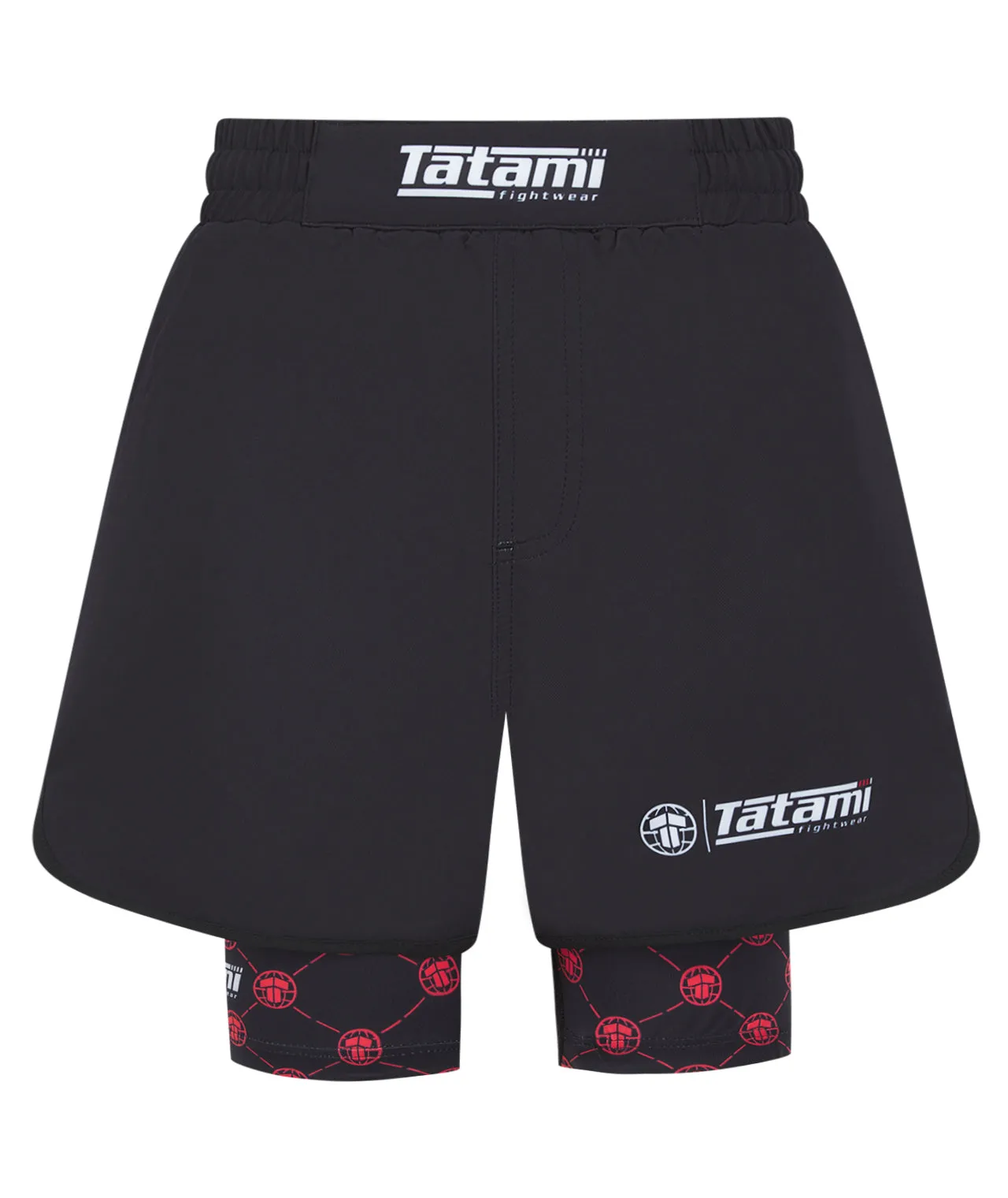 Ladies Refine Hybrid Shorts - Red