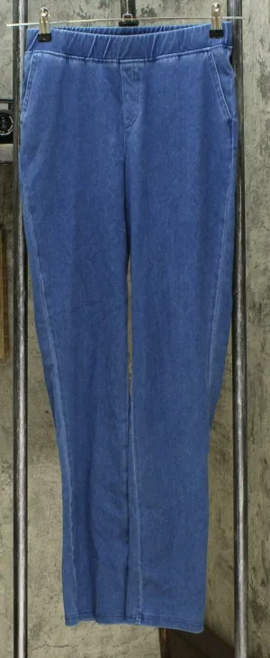 Lemon Way Women's Wonder Stretch Knit Denim Jeans Blue 2