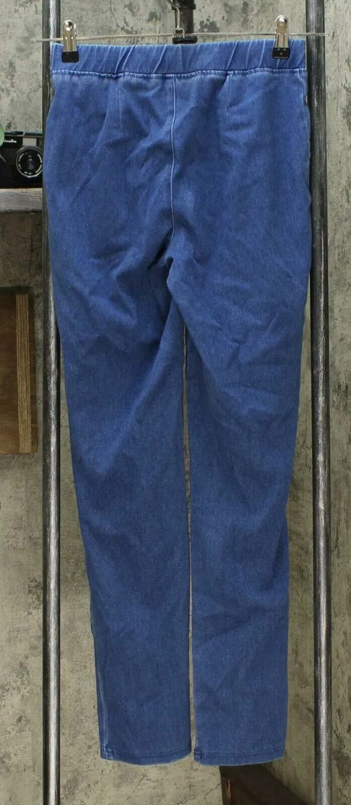 Lemon Way Women's Wonder Stretch Knit Denim Jeans Blue 2