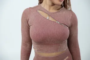 Lifestyle Active Wear Longsleeve -Coffee Brown