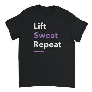 Lift Sweat Repeat Heavyweight Gym T-Shirt - My Supplement Shop Classic Fit