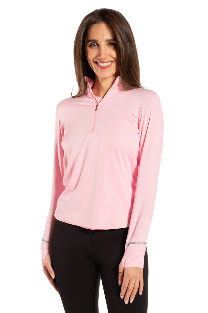 Light Pink Fabulous Mock Pullover
