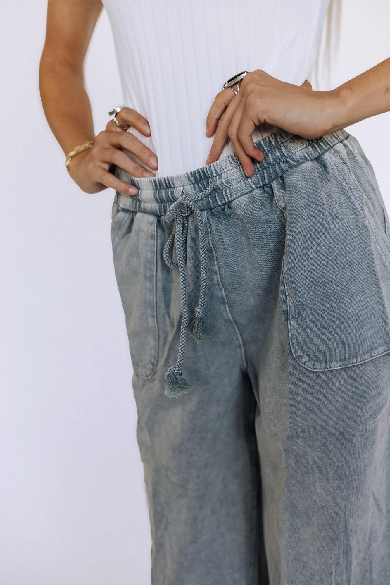 Lisa Pants in Faded Teal