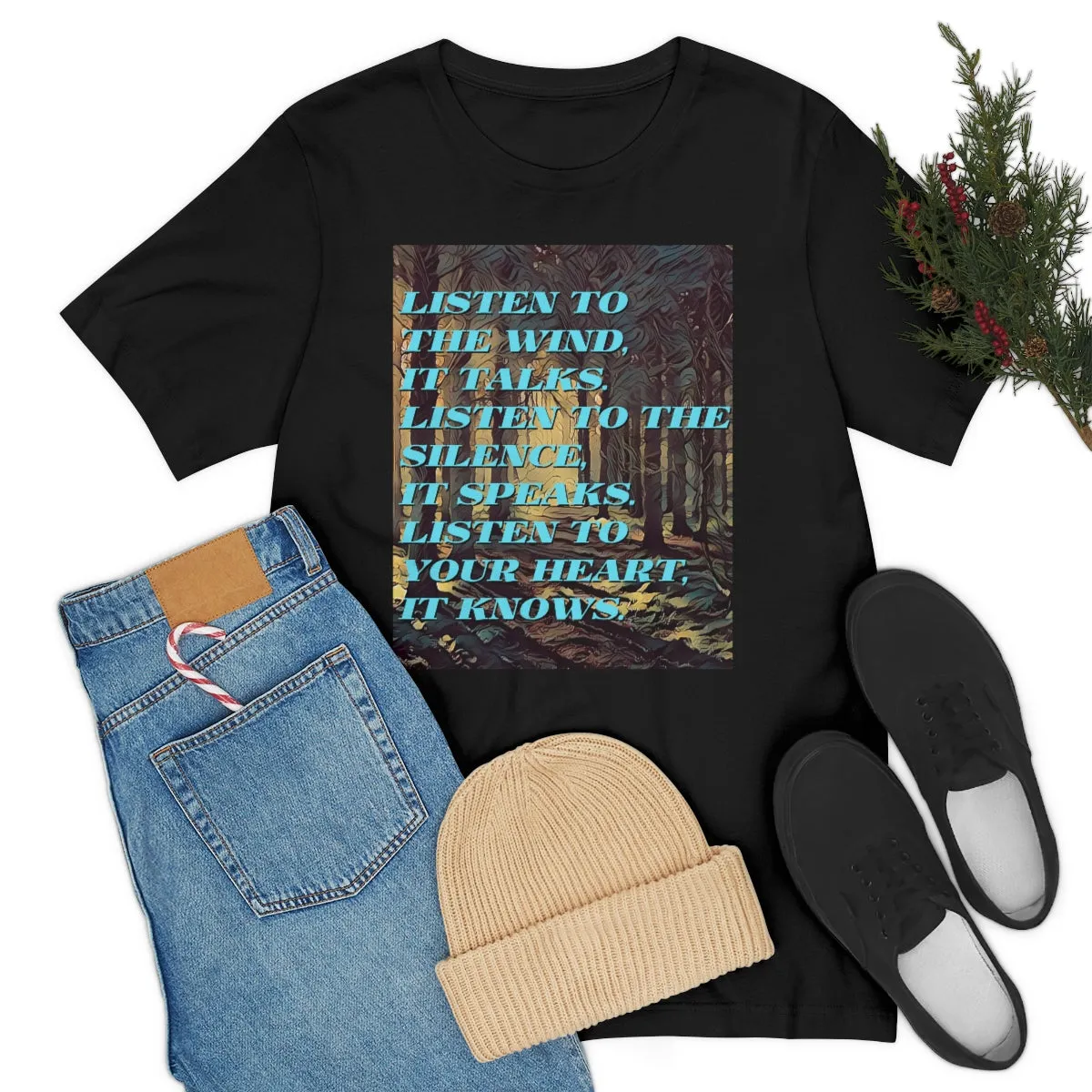 Listen to the Wind, it Talks Short Sleeve Tee