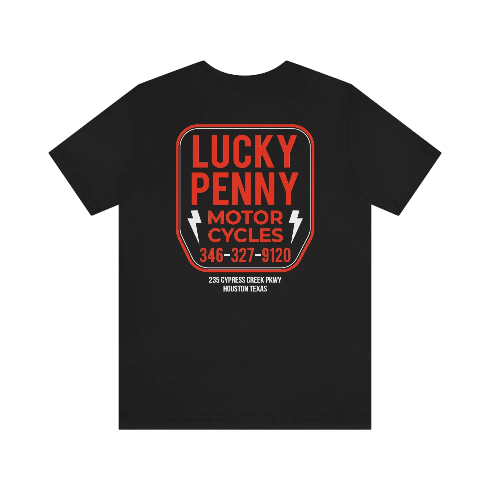 Lucky Penny Cycles Houston Shield Teams T-Shirt