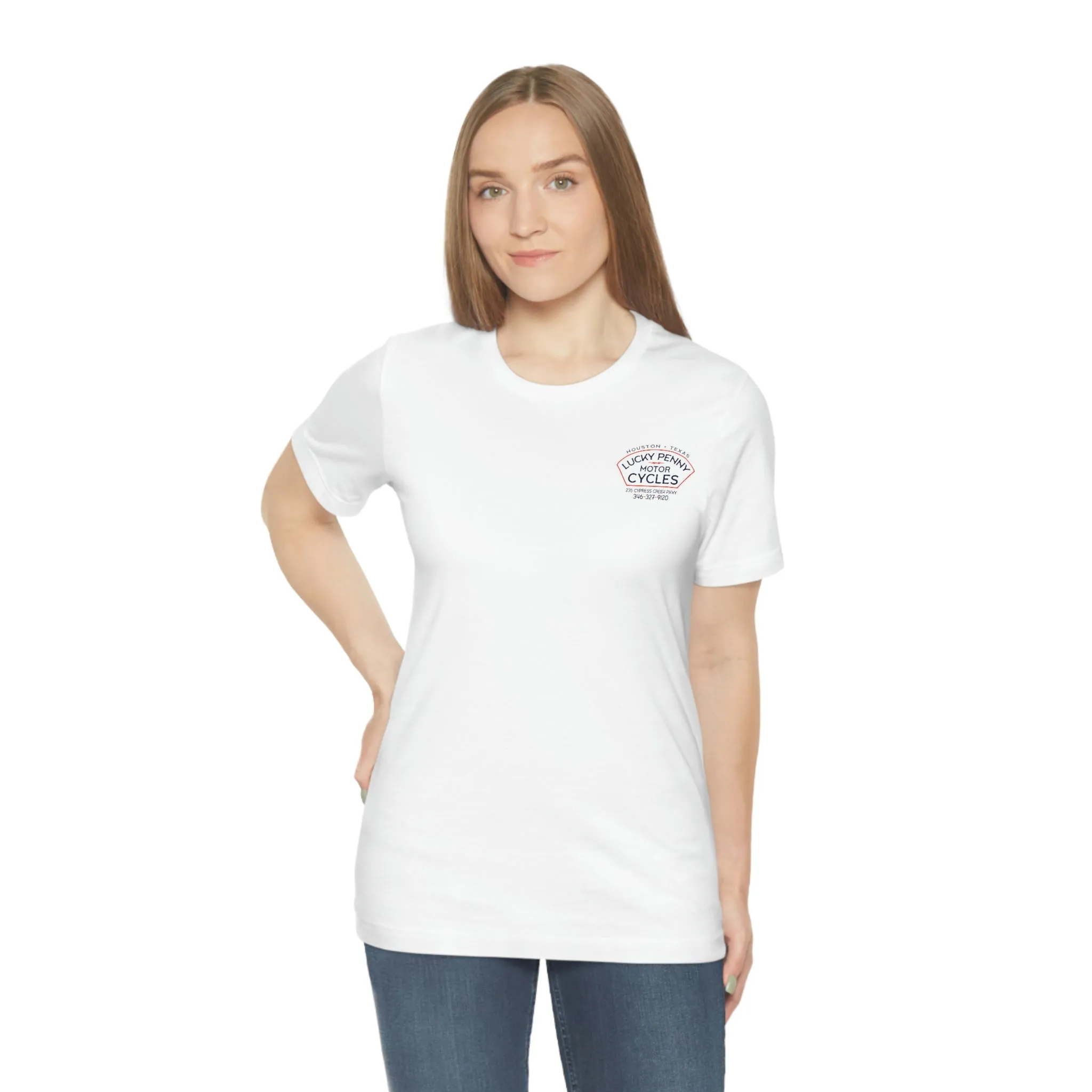 Lucky Penny Cycles Houston Shield Teams T-Shirt