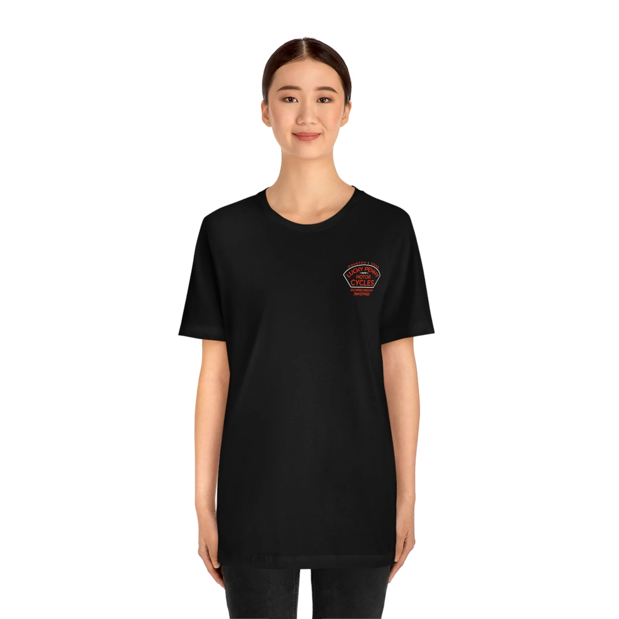 Lucky Penny Cycles Houston Shield Teams T-Shirt