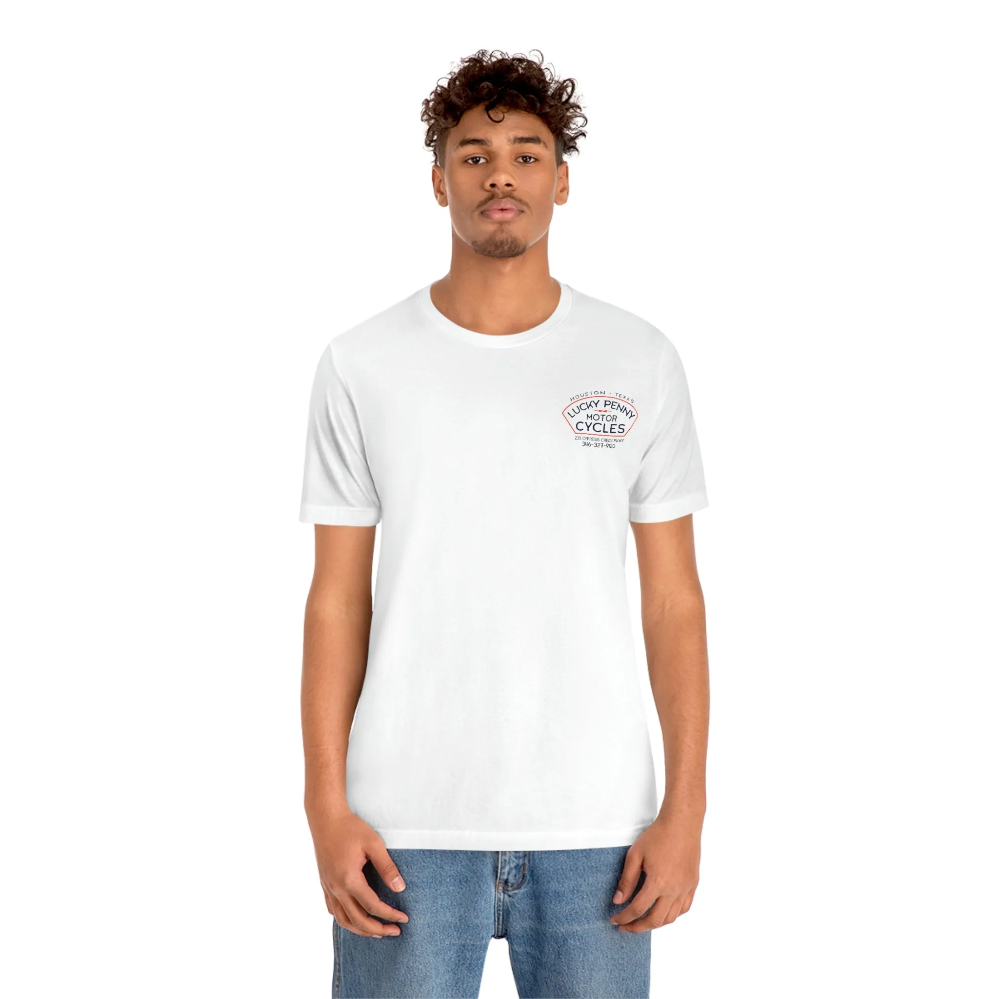 Lucky Penny Cycles Houston Shield Teams T-Shirt