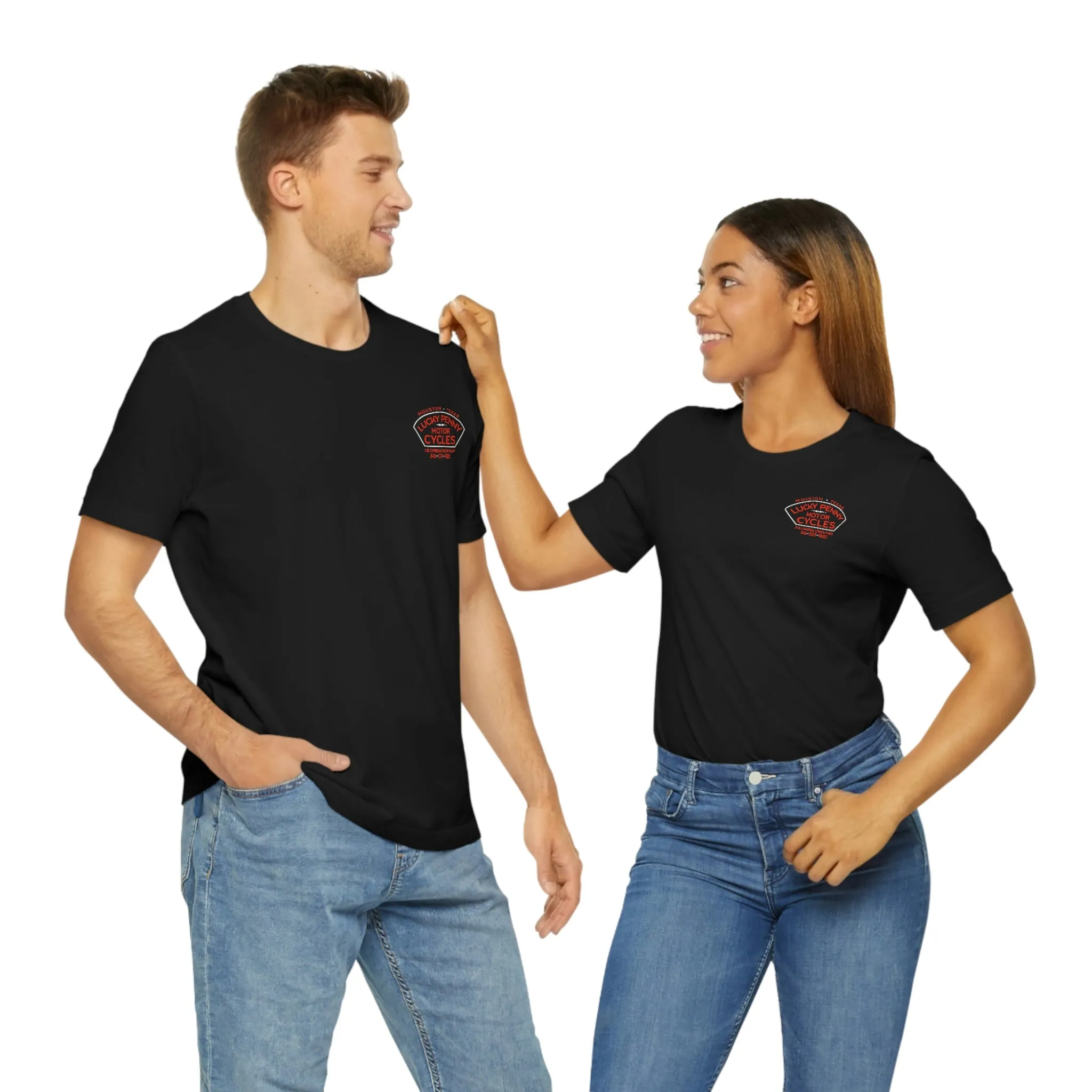 Lucky Penny Cycles Houston Shield Teams T-Shirt
