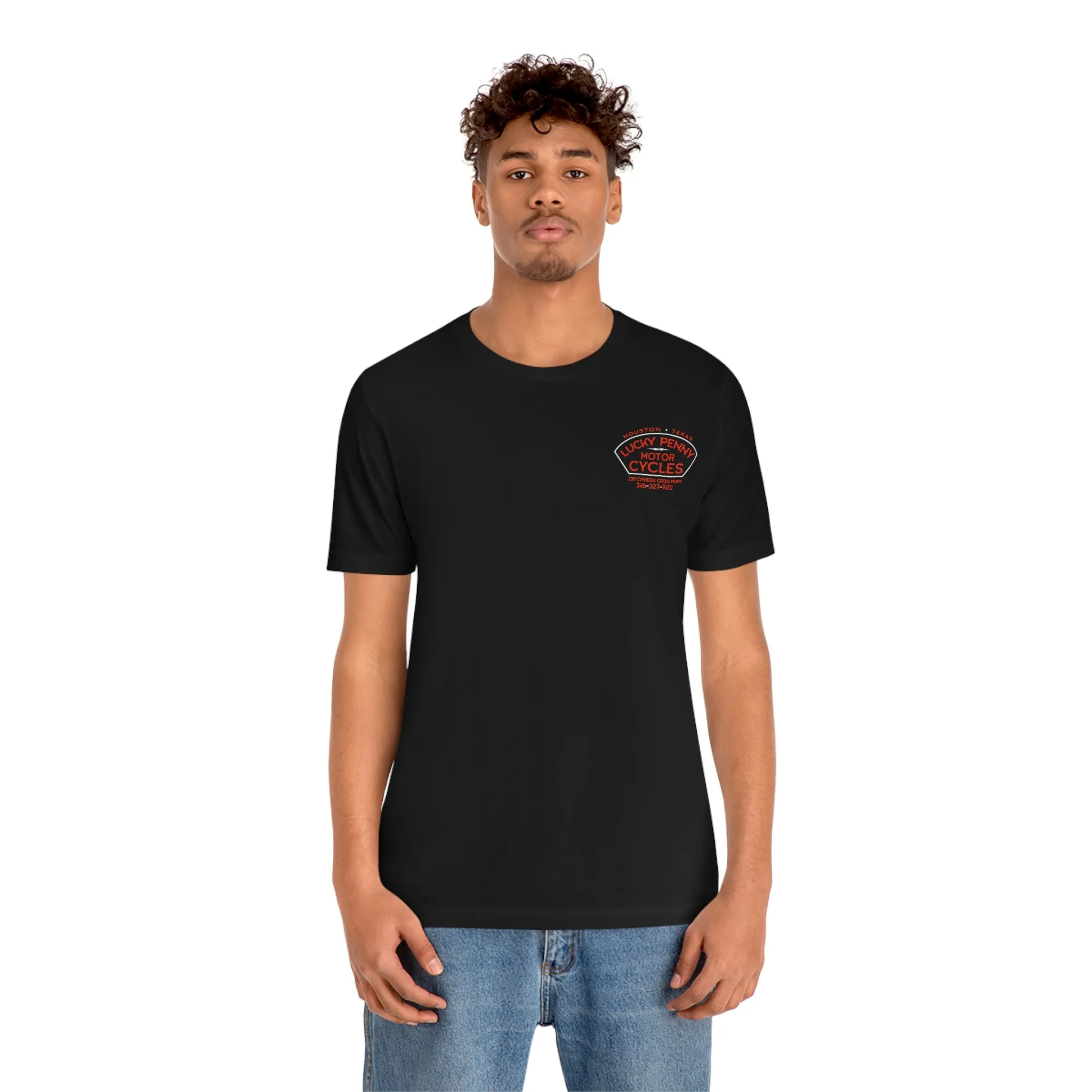 Lucky Penny Cycles Houston Shield Teams T-Shirt