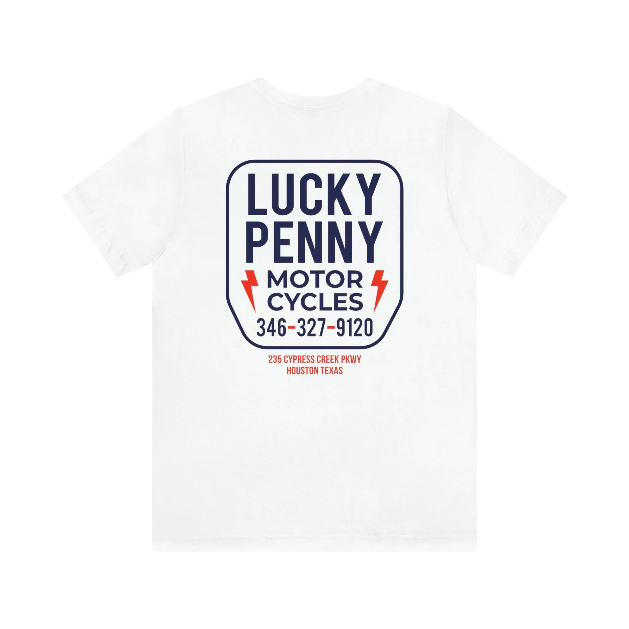 Lucky Penny Cycles Houston Shield Teams T-Shirt