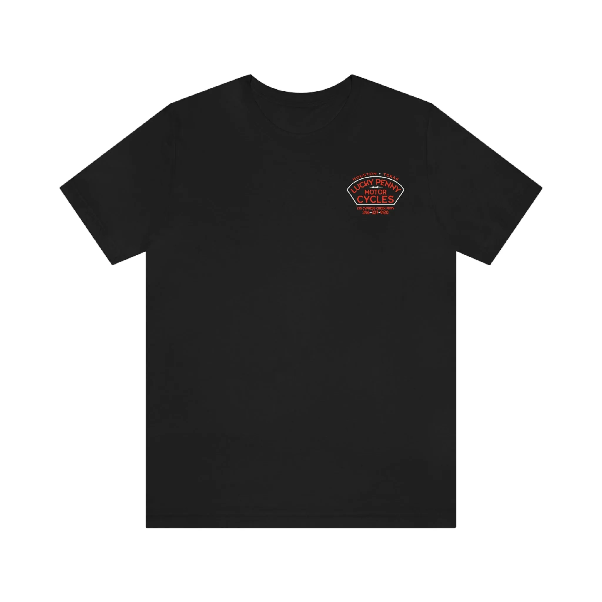Lucky Penny Cycles Houston Shield Teams T-Shirt