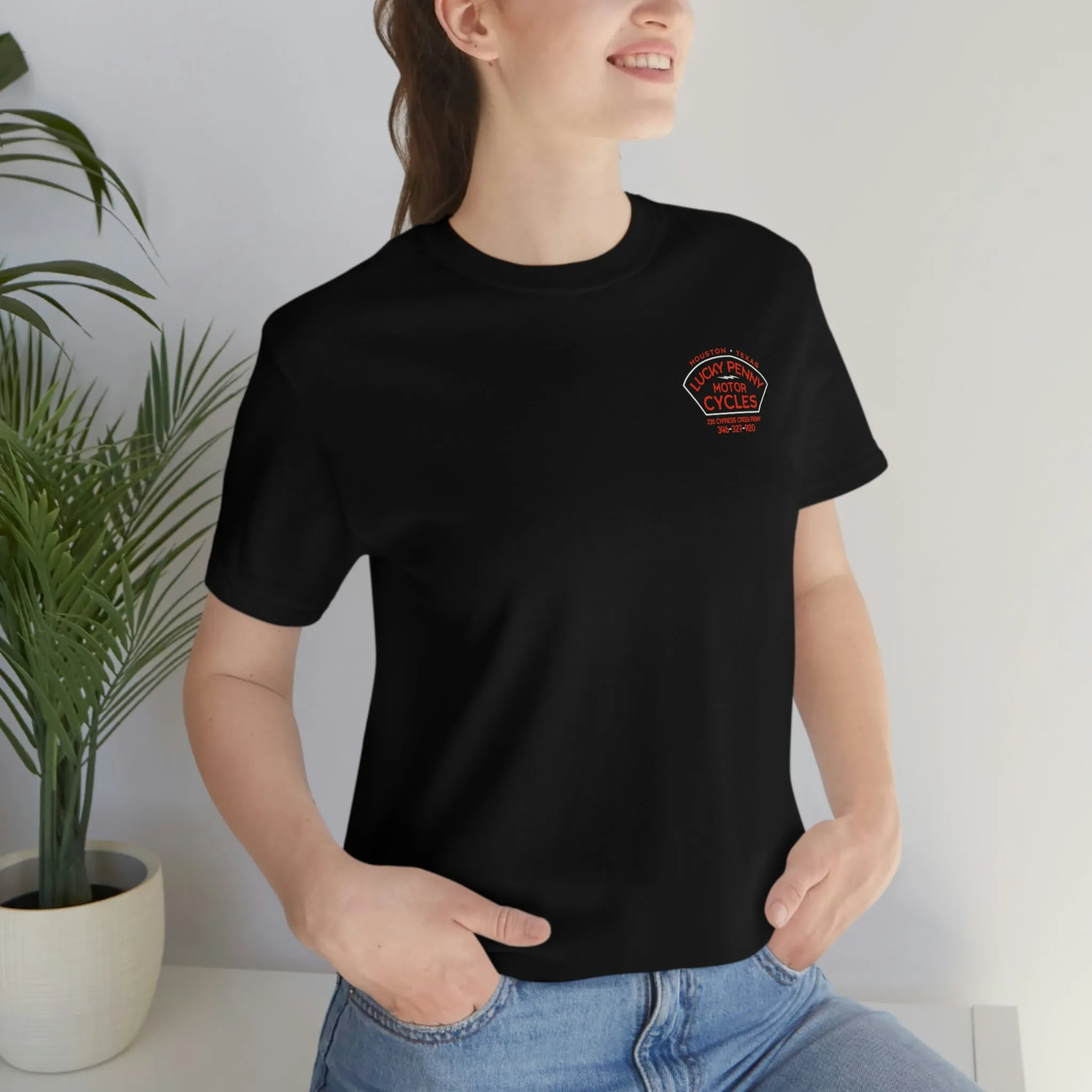 Lucky Penny Cycles Houston Shield Teams T-Shirt