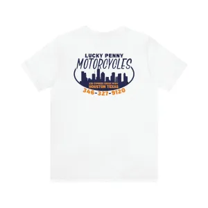 Lucky Penny Cycles Houston Skyline Teams T-Shirt