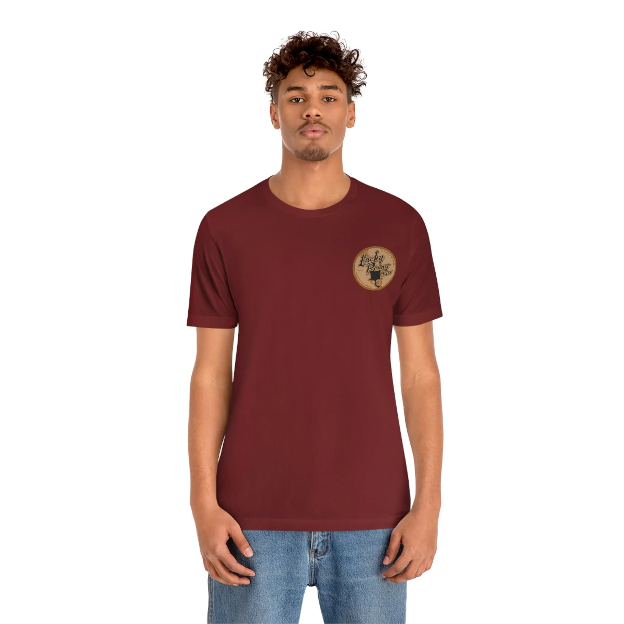 Lucky Penny Cycles Vintage Copper Shield T-Shirt