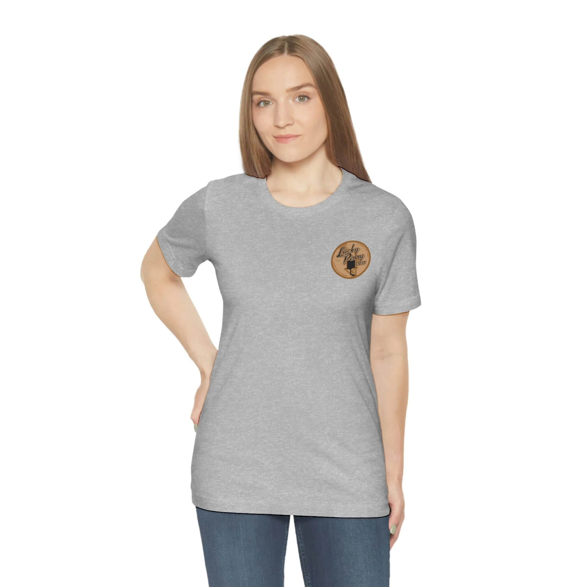 Lucky Penny Cycles Vintage Copper Shield T-Shirt