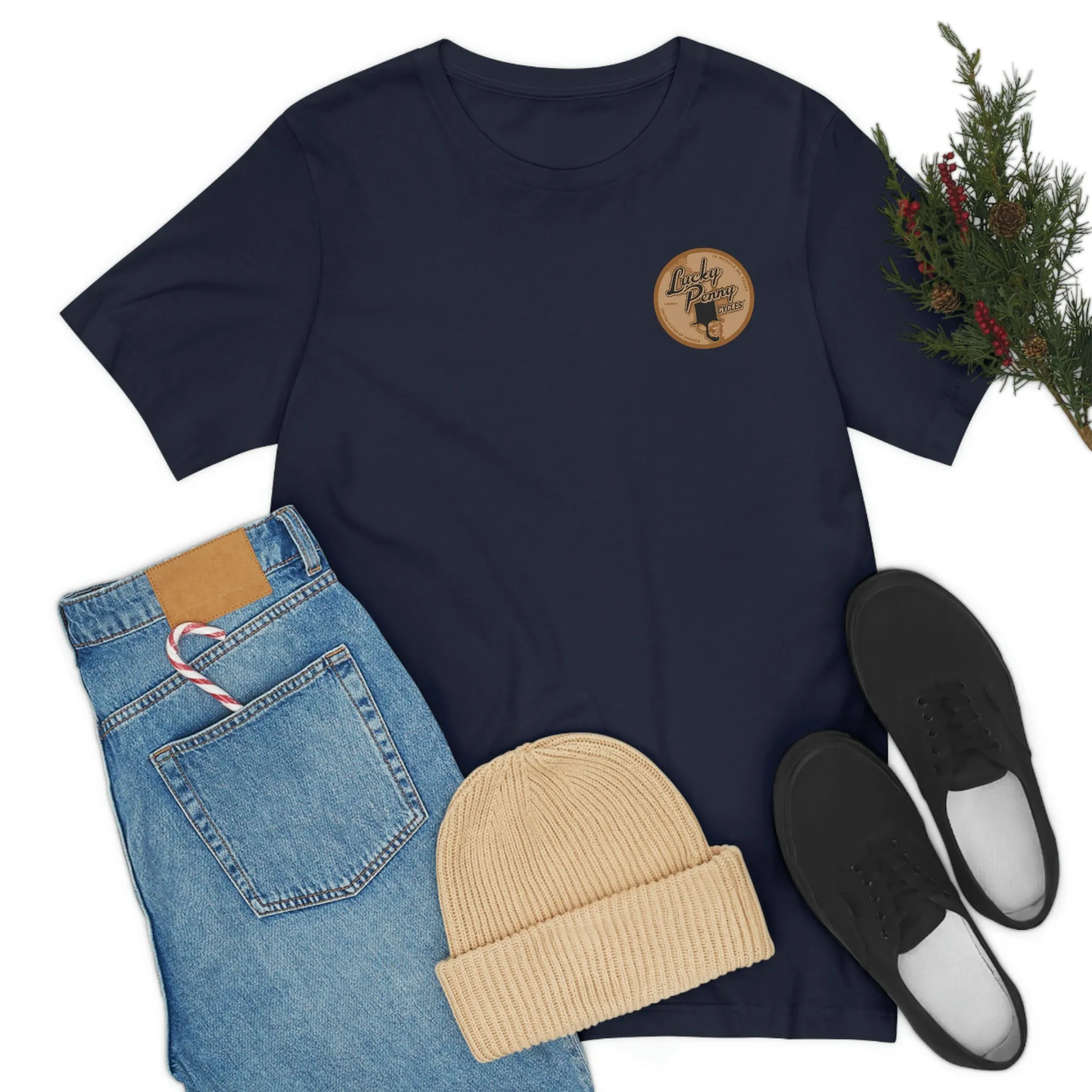 Lucky Penny Cycles Vintage Copper Shield T-Shirt