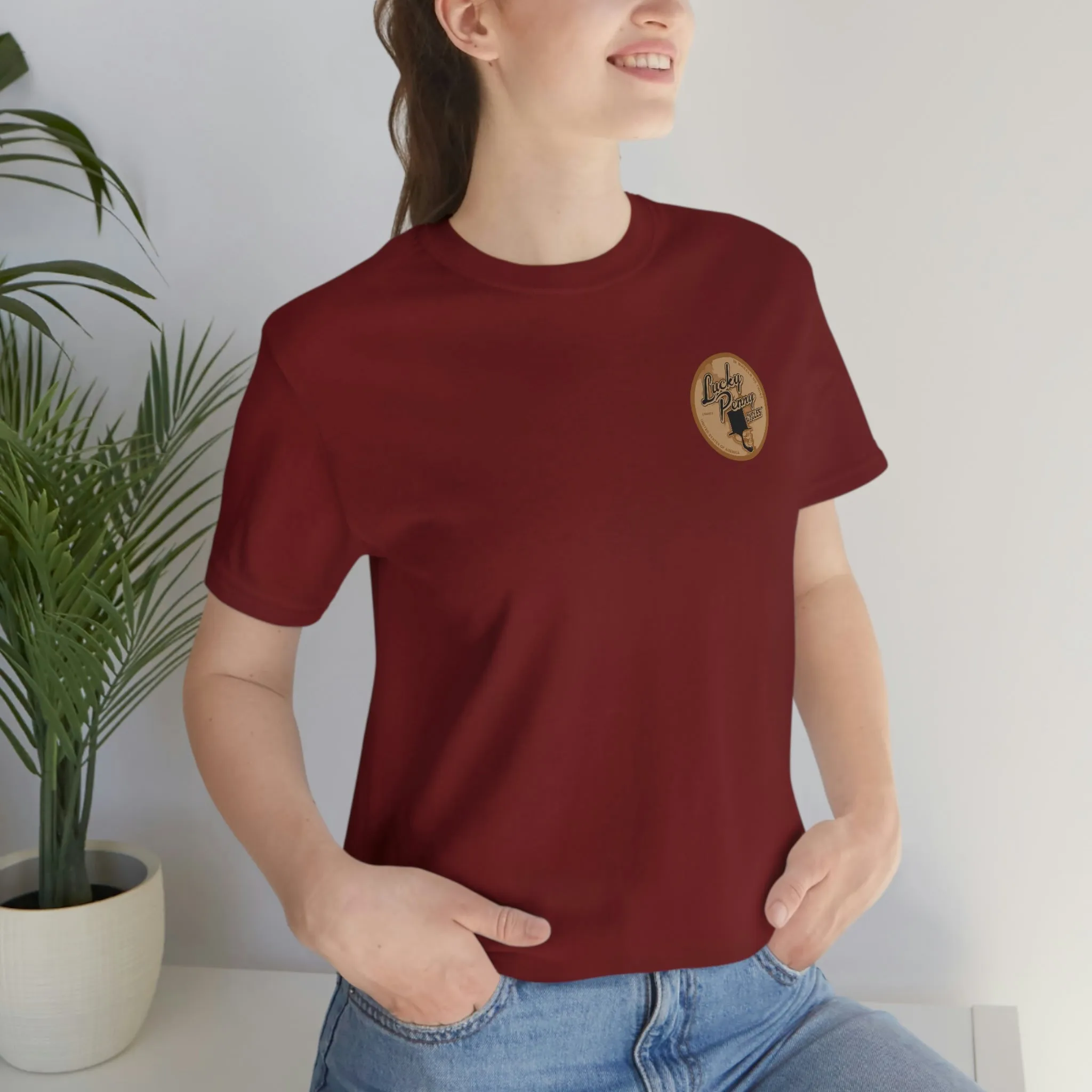 Lucky Penny Cycles Vintage Copper Shield T-Shirt
