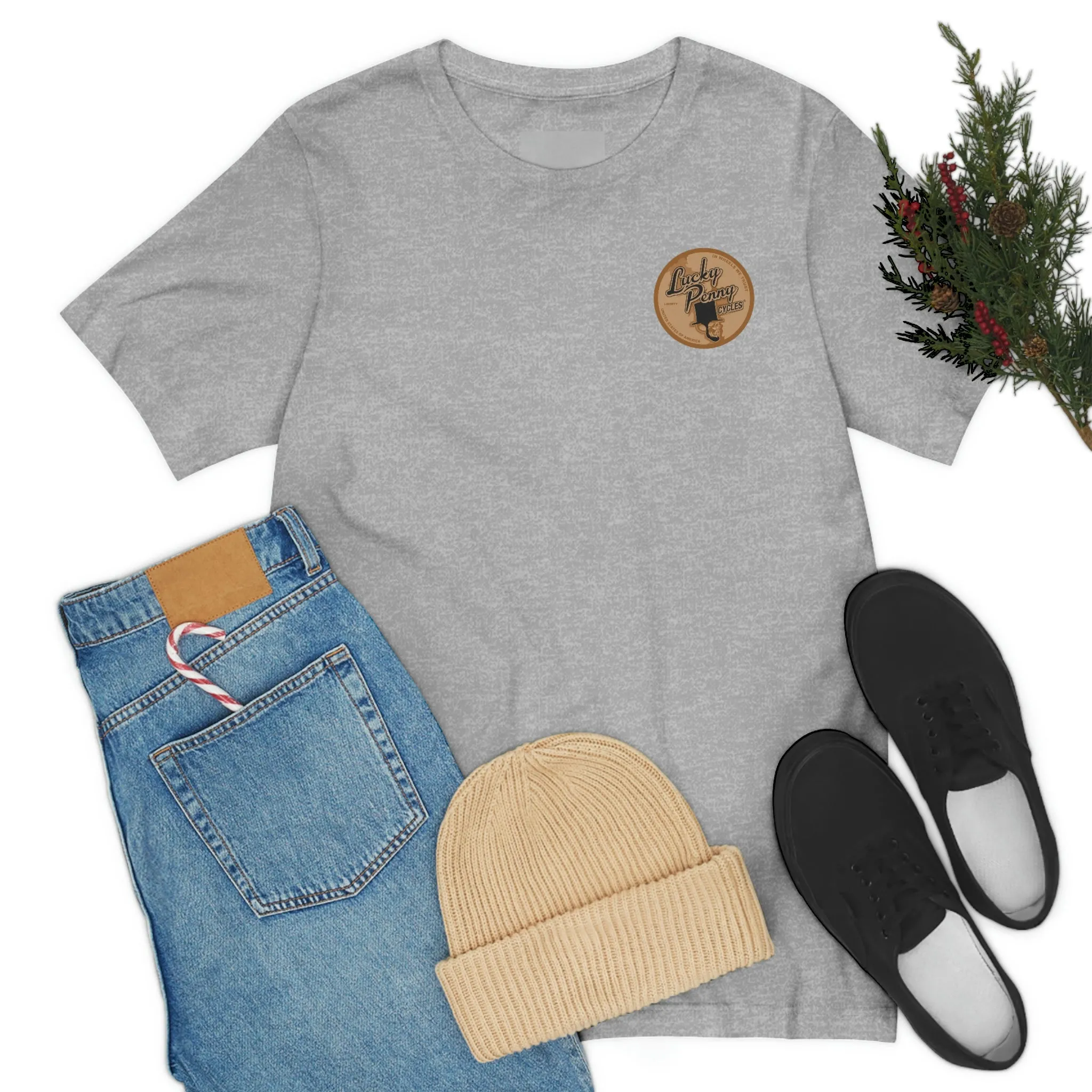 Lucky Penny Cycles Vintage Copper Shield T-Shirt