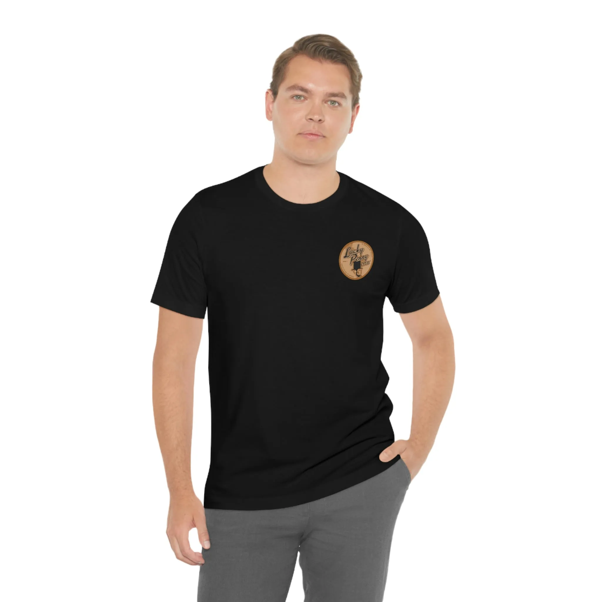 Lucky Penny Cycles Vintage Copper Shield T-Shirt